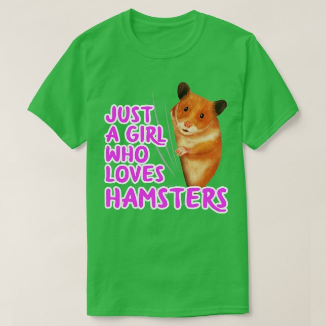 Bara en flicka som Kärlek Hamsters T Shirt (Design framsida)