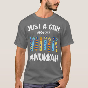Bara en flicka som Kärlek Hanukkah Jewish Chanukah T Shirt