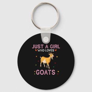 Bara en flicka som Kärlek har - Cute Goats Älska Nyckelring
