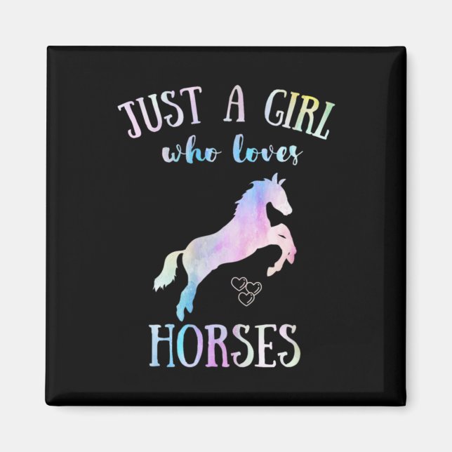 Bara en flicka som Kärlek hästar  Hors Magnet (Framsidan)
