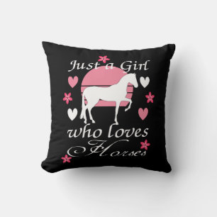 Bara en flicka som Kärlek hästar i Ro Rosa Kudde