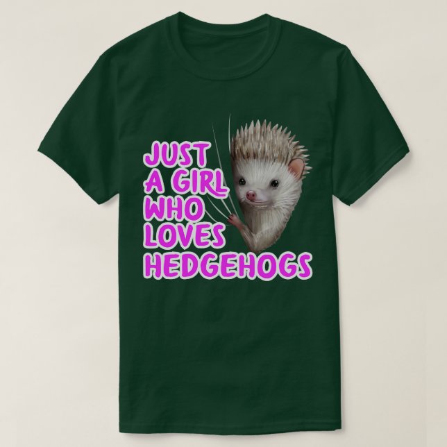 Bara en flicka som Kärlek Hedgehogs 2 T Shirt (Design framsida)