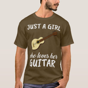 Bara en flicka som Kärlek hennes akustiska gitarr T Shirt