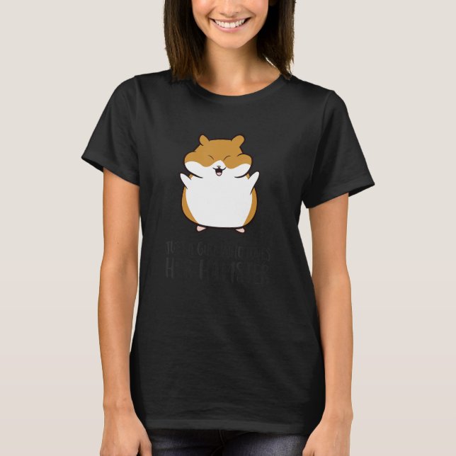 Bara en flicka som Kärlek hennes Hamster T Shirt (Framsida)
