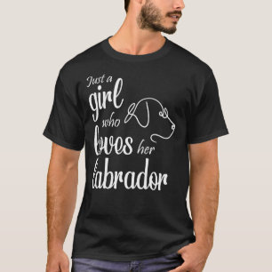 Bara en flicka som Kärlek hennes labrador T Passan Shirt