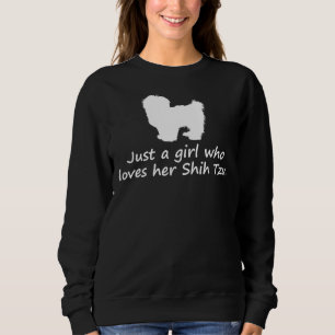 Bara en flicka som Kärlek hennes Shih Tzu T Shirt
