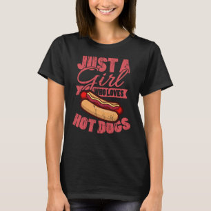 Bara en flicka som Kärlek Hett Hundar Hett Hund T Shirt