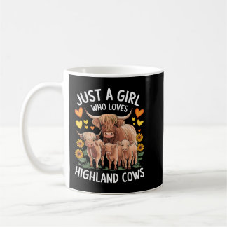 Bara en flicka som Kärlek Highland lägger på skots Kaffemugg