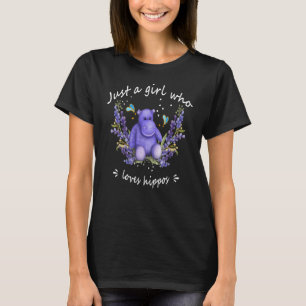 Bara en flicka som Kärlek Hippos beklädde Hippo T Shirt