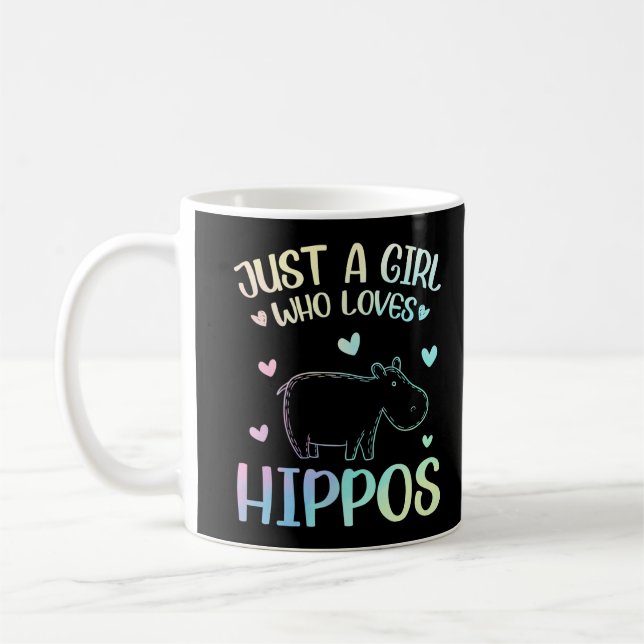 Bara en flicka som Kärlek Hippos Kaffemugg (Vänster)