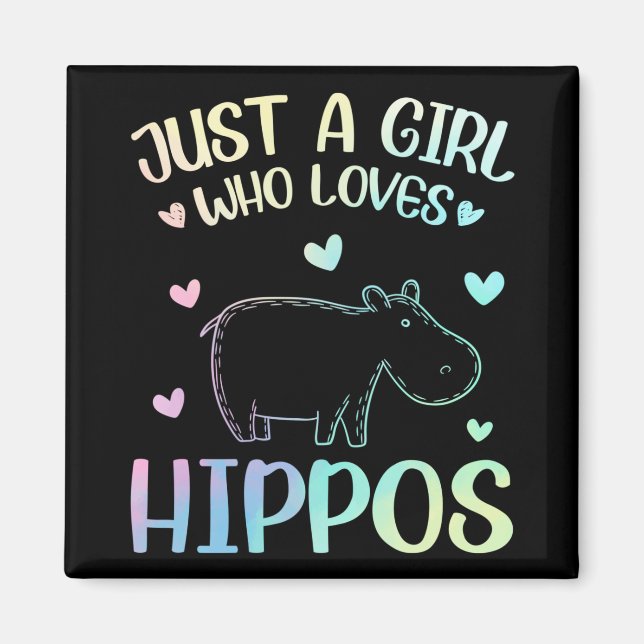 Bara en flicka som Kärlek Hippos Magnet (Framsidan)