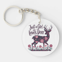 Bara en flicka som Kärlek Hjort Blommigt & Whimsic