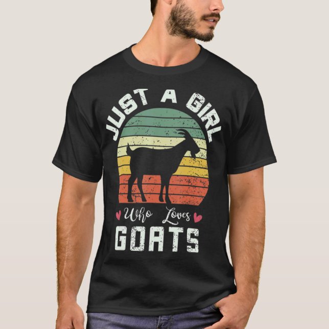 Bara en flicka som Kärlek höns- och getuppfödare T Shirt (Framsida)