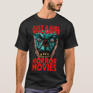 Bara en flicka som Kärlek Horror Movies Clown Skrä T Shirt