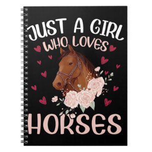Bara en flicka som Kärlek Horses Anteckningsbok
