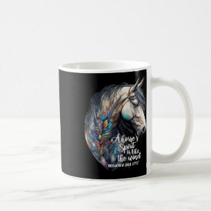Bara en flicka som Kärlek Horses Co. Womens Black Kaffemugg