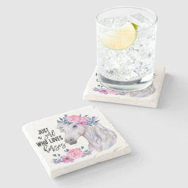 Bara en flicka som Kärlek Horses Stone Underlägg