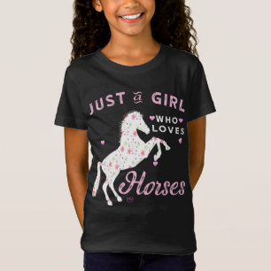 Bara en flicka som Kärlek Horses T-Shirt