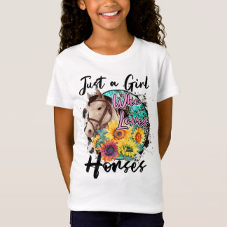 Bara en flicka som Kärlek Horses T Shirt