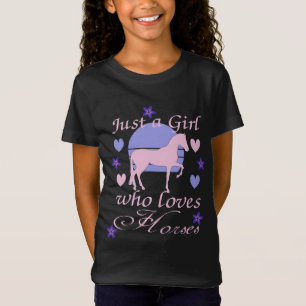Bara en flicka som Kärlek Horses T-Shirt