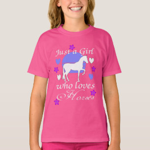 Bara en flicka som Kärlek Horses T Shirt