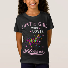 Bara en flicka som Kärlek Horses T Shirt Horse Wom