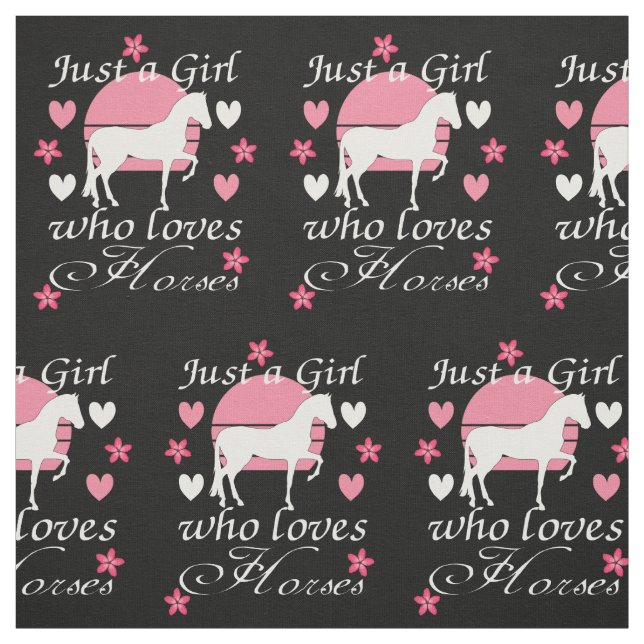 Bara en flicka som Kärlek Horses Tyg (Provkarta)