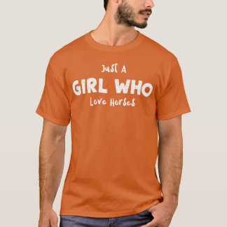 Bara en flicka som Kärlek Horses vintage T Shirt