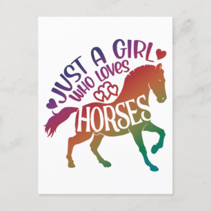 Bara en flicka som Kärlek Horses, Vykort