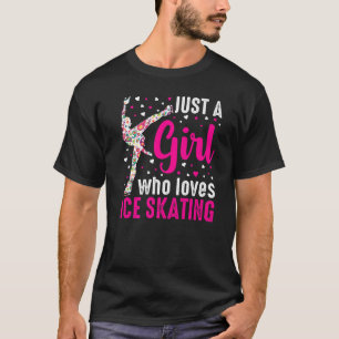 Bara en flicka som Kärlek Ice Skating Figur Skater T Shirt