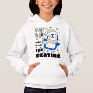 Bara en flicka som Kärlek Ice Sking Blue T Shirt