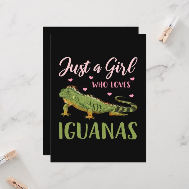 Bara en flicka som Kärlek Iguanas (Fram/Back In Situ)