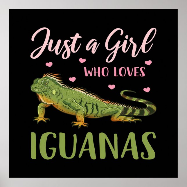 Bara en flicka som Kärlek Iguanas Poster (Framsidan)