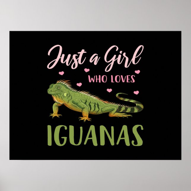 Bara en flicka som Kärlek Iguanas Poster (Framsidan)