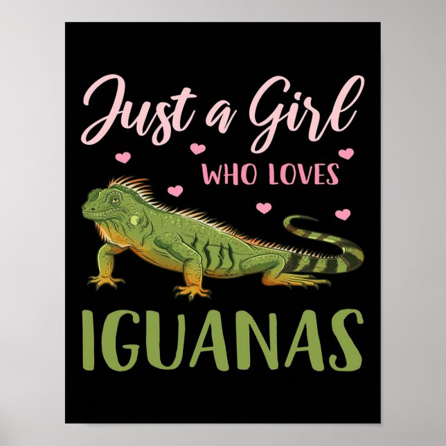 Bara en flicka som Kärlek Iguanas Poster (Framsidan)