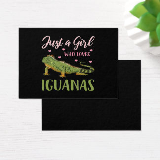 Bara en flicka som Kärlek Iguanas Visitkort