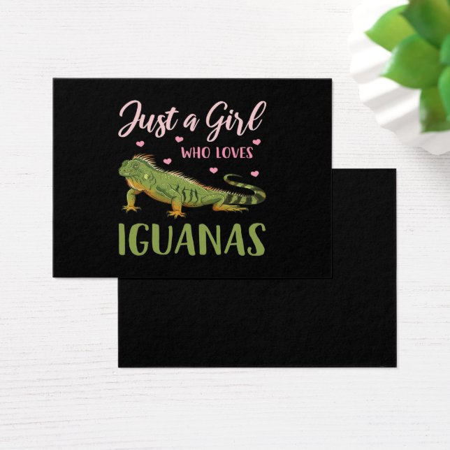 Bara en flicka som Kärlek Iguanas Visitkort (Skivbord)
