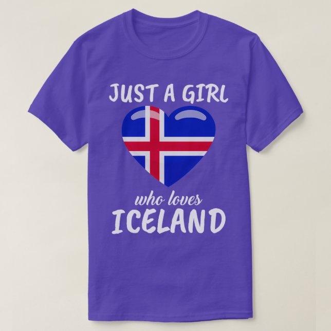 Bara en flicka som Kärlek Island T Shirt (Design framsida)