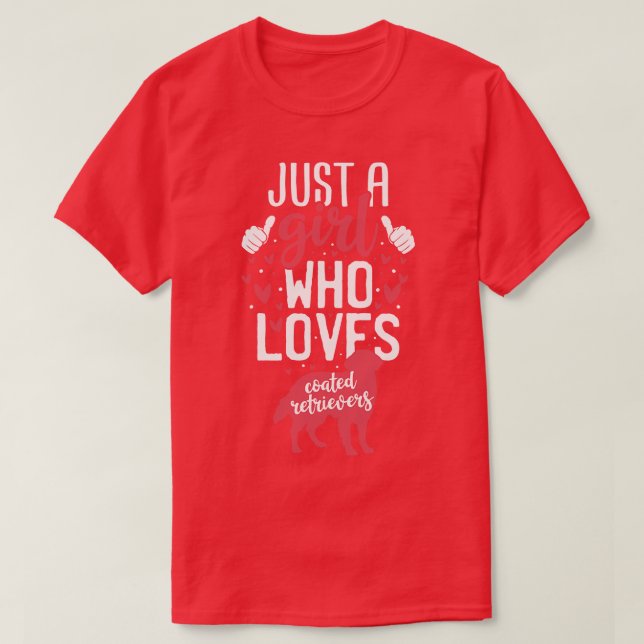Bara en flicka som Kärlek Jackat Retrievers T Shirt (Design framsida)