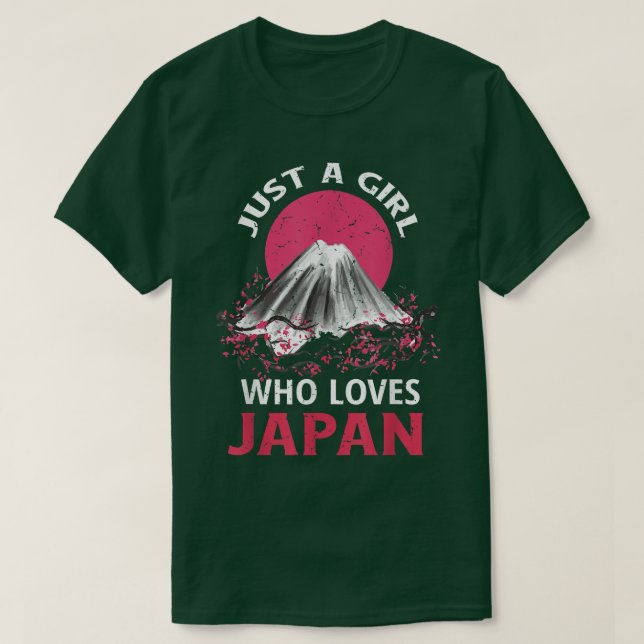 Bara en flicka som Kärlek Japan T-Shirt (Design framsida)