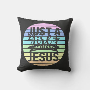 Bara en flicka som Kärlek Jesus Kudde