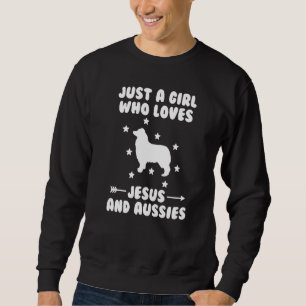 Bara en flicka som Kärlek Jesus och australisk she Lång Ärmad Tröja