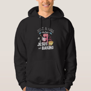 Bara en flicka som Kärlek Jesus och bakar konditor Hoodie