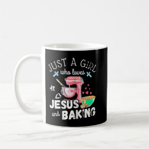 Bara en flicka som Kärlek Jesus och Baking - Lusny Kaffemugg