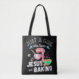 Bara en flicka som Kärlek Jesus och Baking - Lusny Tygkasse