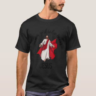 Bara en flicka som Kärlek Jesus Passande Scoop T Shirt