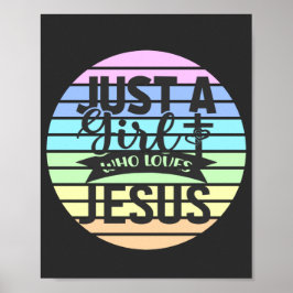 Bara en flicka som Kärlek Jesus Poster