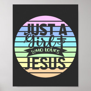 Bara en flicka som Kärlek Jesus Poster