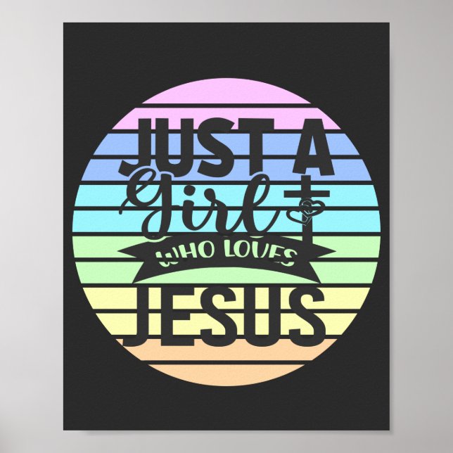 Bara en flicka som Kärlek Jesus Poster (Framsidan)