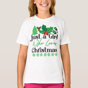 Bara en flicka som Kärlek jul-42318 T Shirt